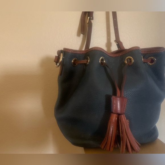 vintage Aimee Pebble Dooney & Bourke leather Bucket shoulder bag - Picture 5 of 12